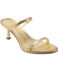マーク・フィッシャー レディース シューズ サンダル ヒール Marc Fisher LTD Womens Alonde Kitten Heel Sandals Gold Leather ゴールド
