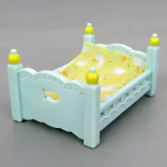 【中古】おもちゃ 3.ブルーベッド(おさかな) 「シルバニアファミリー 赤ちゃんベッド ～ゆめいろカラー～」 シルバニアファミリーくじ景品