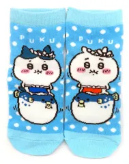 【中古】衣類 ちいかわ＆ハチワレ(ふぐ) キャラットソックス 22～25cm 「ちいかわ なんか小さくてかわいいやつ」 山口限定