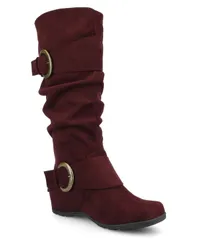 ジュルネ コレクション レディース シューズ ブーツ・レインブーツ Journee Collection Journee Womens Jester01 Regualr Wide Calf Extra Wide Calf Hidden Wedge Riding