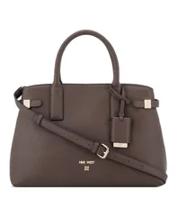 ナインウェスト レディース バッグ Nine West Aira Large Satchel Bag Cocoa ココアのサムネイル