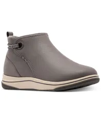 クラークス レディース シューズ ブーツ・レインブーツ ダービー Clarks Cloudsteppers Womens Breeze Derby Wedge Booties Dark Gray グレー
