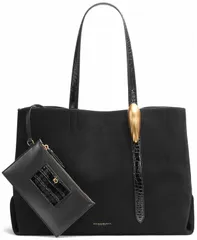 ダナ キャラン ニューヨーク レディース バッグ ジョーゼット Donna Karanew York Womens GeorgettextraLarge Tote Bag Blackgold ブラックのサムネイル
