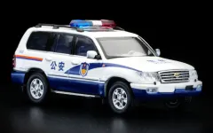 【新品】ミニカー 1/64 トヨタ ランドクルーザー LC100 パトロールカー [Y45-03]