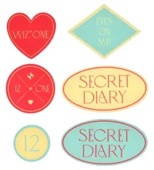 【中古】シール・ステッカー [単品] IZ*ONE デコステッカー(6枚組) 「IZ*ONE SPRING COLLECTION SECRET DIARY PHOTOBOOK PACKAGE」 同梱品