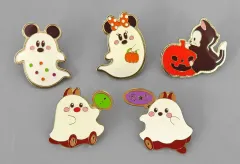 【中古】バッジ・ピンズ 全5種セット ピンバッジ 「ディズニー・ハロウィーン2018」 東京ディズニーシー限定 アブーズ・バザール ゲーム景品