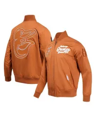 プロスタンダード メンズ アウター ジャケット・ブルゾン ジャケット Pro Standard Mens Brown Baltimore Orioles Paint The City Twill FullZip Jacket Brown ブラウン