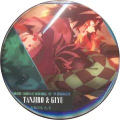 【中古】バッジ・ピンズ 冨岡義勇(アザ) 「劇場版 鬼滅の刃 無限城編 第一章 猗窩座再来 ものがたる背中 コレクション缶バッジA」 劇場グッズ