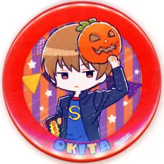 【中古】バッジ・ピンズ 沖田総悟 「3年Z組銀八先生 POP UP SHOP お菓子パーティー! in テレ東本舗。 缶バッジ セット2 ハロウィンver.(グラフアートイラスト)」