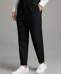 レイス メンズ ボトムス カジュアルパンツ REISS Mens Relaxedrawstring TurnUps Pants Black ブラック