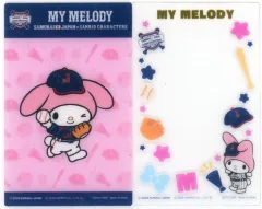 【中古】キャラカード マイメロディ クリアカードセット 「タイトーくじ 侍ジャパン×サンリオキャラクターズ」 G賞