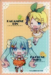 【中古】キャラカード 初音ミク＆鏡音リン(ミニキャラ) クリアカード 「フリューくじ 初音ミク Citrus MIKU」 G賞