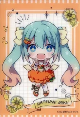 【中古】キャラカード 初音ミク(ミニキャラ/枠オレンジ) クリアカード 「フリューくじ 初音ミク Citrus MIKU」 G賞