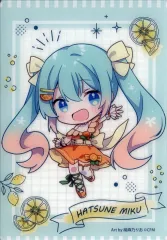 【中古】キャラカード 初音ミク(ミニキャラ/枠グリーン) クリアカード 「フリューくじ 初音ミク Citrus MIKU」 G賞