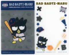 【中古】キャラカード バッドばつ丸 クリアカードセット 「タイトーくじ 侍ジャパン×サンリオキャラクターズ」 G賞