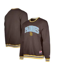 ニューエラ メンズ アウター パーカー・スウェット シャツ New Era Mens Brown San Diego Padres Fathers Day Pullover Sweatshirt Brown ブラウン