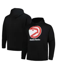 ミッチェルネス メンズ アウター パーカー・スウェットール Mitchell Ness Mens Black Atlanta Hawks Hardwood Classics Big Tall Pullのサムネイル