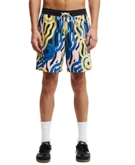 コットンオン メンズ ボトムス ハーフパンツ・ショーツ ショートパンツ COTTON Mens Baggy Fit Shorts Black Lilac Gold Tylah saunders ブラック