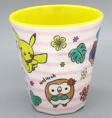 【中古】グラス 集合(ホワイト×ピンクボーダー) メラミンカップ 「ポケットモンスター」