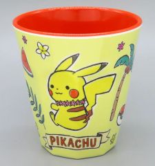 [중고] 유리 PIKA (과일 & 피카츄) 멜라민 컵 [포켓 몬스터]
