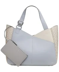 カルバンクライン レディース バッグ カラーブロック Calvin Klein Zoe Large Colorblock Monogram Tote Arct Whva