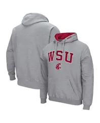 コロシアム メンズ アウター パーカー・スウェット ロゴ Colosseumens Washington State Cougars Arch Team Logo 30 Pullover Hoodie Heathered Gray グレー