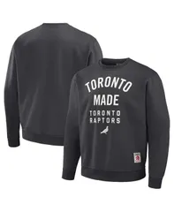 ステイプル メンズ アウター パーカー・スウェット プラスサイズ シャツ Staple Mens NBA x Anthracite Toronto Raptors Plush Pullover Sweのサムネイル