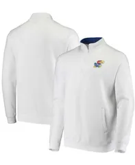 コロシアム メンズ アウター ジャケット・ブルゾン トール ロゴ Colosseumens Big and Tall White Kansas Jayhawks Tortugas Logo QuarterZip Jacket White ホワイト