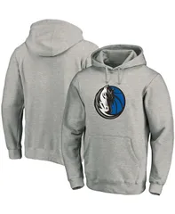ファナティクス メンズ アウター パーカー・スウェット ロゴ Fanatics Mens Heathered Gray Dallas Mavericks Team Primary Logo Pulloのサムネイル