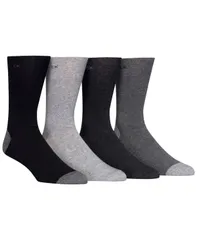 カルバンクライン メンズ アンダーウェア 靴下 ヒール Calvin Klein Mens Heel Toe Socks 4Pack Grey Assorted グレー