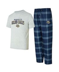 コンセプツ スポーツ メンズ トップス Tシャツ パンツ シャツ Concepts Sport Mens BlueGray Marquette Golden Eagles TShirt Pants S