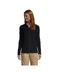 ランズエンド レディース アウター ジャケット・ブルゾン フリース ジャケット Lands End Womens School Uniform FullZip MidWeight Fleece Jacket Black ブラック
