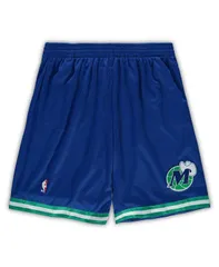 ミッチェルネス メンズ ボトムス ハーフパンツ・ショーツ トール ショートパンツ Mitchell Ness Mens Royal Dallas Mavericks Big and Tall Hardのサムネイル