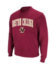 コロシアム メンズ アウター パーカー・スウェット クルーネック スウェット シャツ ロゴ Colosseum Mens Boston College Eagles Arch Logo Crew Neck Sweatshirt Maroon マルーン