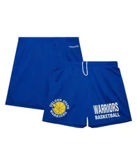 ミッチェルネス メンズ ボトムス ハーフパンツ・ショーツ メッシュ ショートパンツ Mitchell Ness Mens Royal Golden State Warriors Hardwood Clのサムネイル