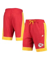 スターター メンズ ボトムス ハーフパンツ・ショーツ ショートパンツ Starter Mens Red Gold Kansas City Chiefs Fan Favorite Fashion Shoのサムネイル