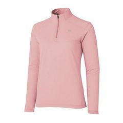 今期もの！美品 Wilson ピンク ハーフジップ長袖ウェア - メルカリ