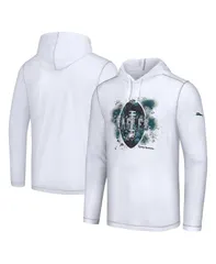 トッミーバハマ メンズ アウター パーカー・スウェット ダウン パーカー Tommy Bahama Mens White Philadelphia Eagles Graffiti Touchdown Pullover Hoodie White ホワイト