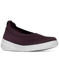 フィットフロップ レディース シューズ パンプス ニット FitFlop Womens SuperQ CrystalTrim Knit Ballerina Flats Plumberry