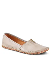 スプリングステップ レディース シューズ パンプス レザー Spring Step Kathaleta Leather SlipOn Comfort Flats with VElastic Notch Arch Support Removable Insole