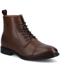 バンス メンズ シューズ ブーツ・レインブーツ Vance Co Mens Blackwell Almond Toe Casual Boots Mahogany