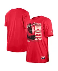 ニューエラ メンズ トップス Tシャツ ヴィンテージ シャツ New Era Mens Red Houston Rockets Distressed Throwback Vintage Color Pack TShirt Red レッド