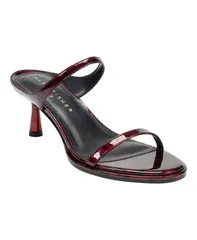 マーク・フィッシャー レディース シューズ サンダル ヒール Marc Fisher LTD Womens Alonde Kitten Heel Sandals Deep Red Black Patent Leather ブラック
