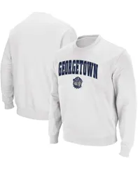 コロシアム メンズ アウター パーカー・スウェット クルーネック スウェット シャツ ロゴ Colosseum Mens Georgetown Hoyas Arch and Logo Crew Neck Sweatshirt White ホワイト