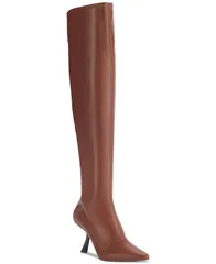 カール ラガーフェルド レディース シューズ ブーツ・レインブーツ KARL LAGERFELD PARIS Womens Kian PointedToe Dress Boots Cognacのサムネイル