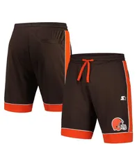 スターター メンズ ボトムス ハーフパンツ・ショーツ ショートパンツ Starter Mens BrownOrange Cleveland Browns Fan Favorite Fashion Shのサムネイル