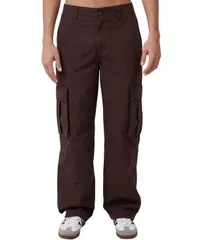 コットンオン メンズ ボトムス カジュアルパンツ カーゴパンツ パンツ COTTON ON Mens Baggy Cargo Pants Dark Chocolate Ripstop チョコレート