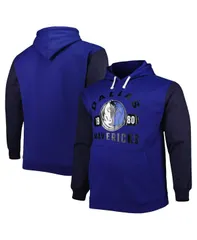 ファナティクス メンズ アウター パーカー・スウェット トール パーカー Fanatics Mens Blue Navy Dallas Mavericks Big and Tall Bold Attaのサムネイル