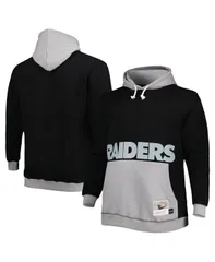 ミッチェルネス メンズ アウター パーカー・スウェット トール パーカー Mitchell Ness Mens Black Silver Las Vegas Raiders Big and Tallのサムネイル