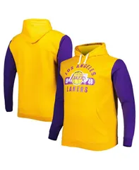 ファナティクス メンズ アウター パーカー・スウェット トール パーカー Fanatics Mens Gold Purple Los Angeles Lakers Big and Tall Boldのサムネイル